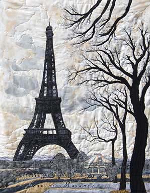 ParisOriginal Landscape Quilt Art Quilt