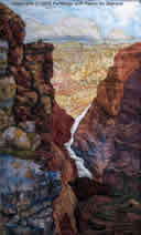 Fabric art Quilt Grand Canyon Vista