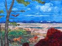 Fabric art Quilt Spirit of  American West III