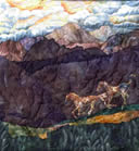 Fabric art Quilt Spirit of the American West IV