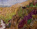 Fabric art Quilt On the Edge