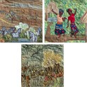  Gallery of Original Landscape Art Quilt African Triad