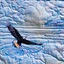  Gallery of Original Landscape Art Quilt Eagle Fishing 