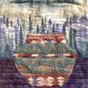  Gallery of Original Landscape Art Quilt Southwest Feather Pottery