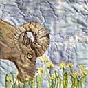  Gallery of Original Landscape Art Quilt Tetons Big Horn Ram