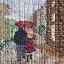  Gallery of Original Landscape Art Quilt Walking in the Rain