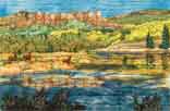  Gallery of Original Landscape Art Quilt Opal Lake II of the San Juans