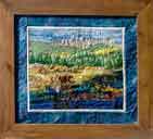 framed watercolor painting