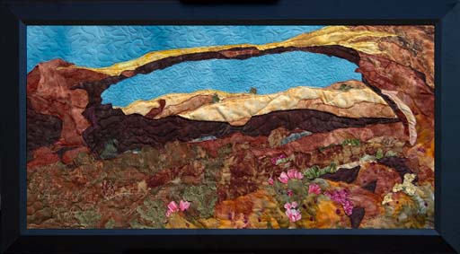 Arch in TimeOriginal Landscape Quilt Art Quilt