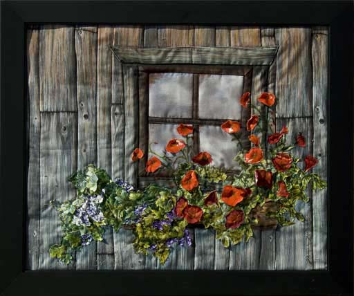 Cabin at KalalochOriginal Landscape Quilt Art Quilt