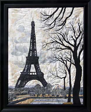 ParisOriginal Landscape Quilt Art Quilt