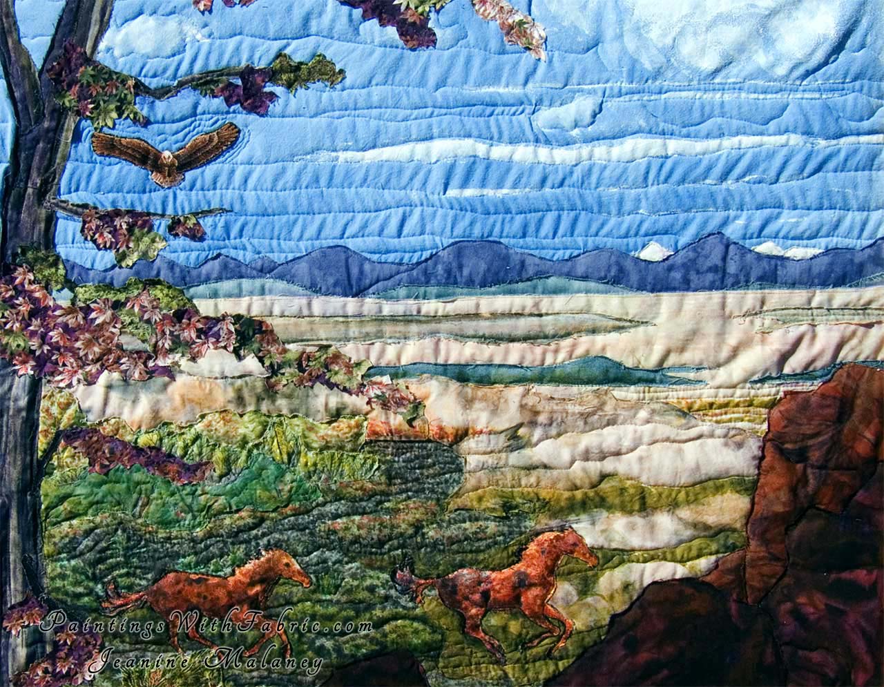  Spirit of  American West IIIWatercolor Landscape Painting