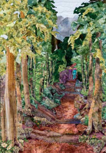 Tree TunnelOriginal Landscape Quilt Art Quilt