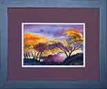 Watercolor Painting Apache Lake Sky