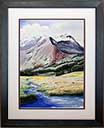 framed watercolor artwork