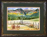 Framed fine art watercolor 