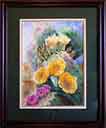framed watercolor landscape