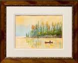 Watercolor Painting Eve's Spirit on the Lake