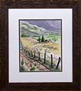 Watercolor Painting Colorado Country Road