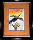 Watercolor Painting The Hand of Hospice