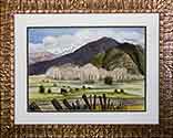 Watercolor Painting Leaving Taos