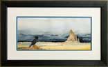 Watercolor Painting Winter Wheat at Shiprock