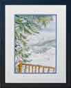 Watercolor Painting Squaretop Mountain