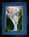 framed watercolor landscape