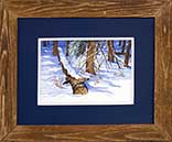 Watercolor Painting A Quiet Spot Winter