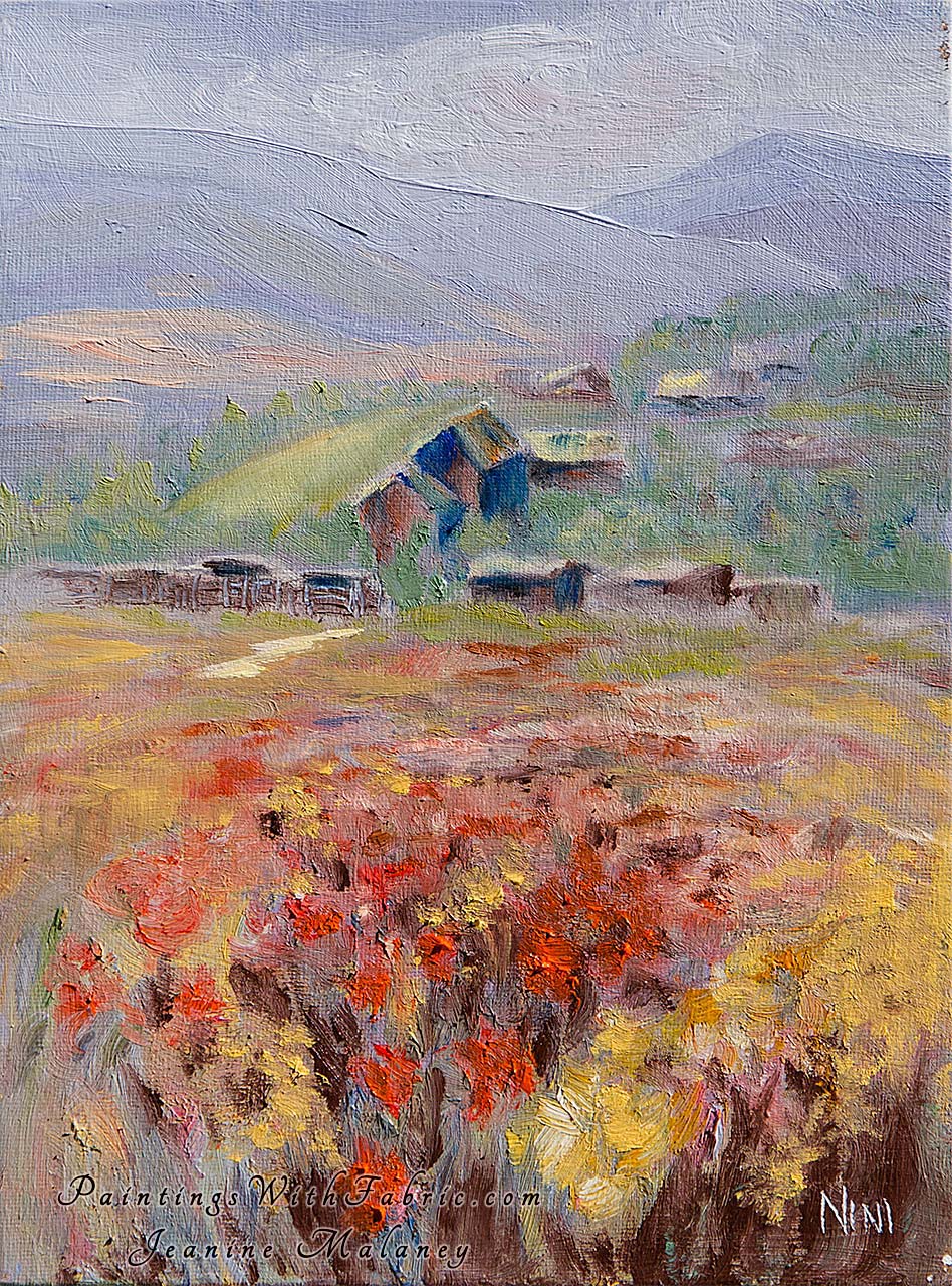 After the Rains   Unframed Original Watercolor Painting Impressionist