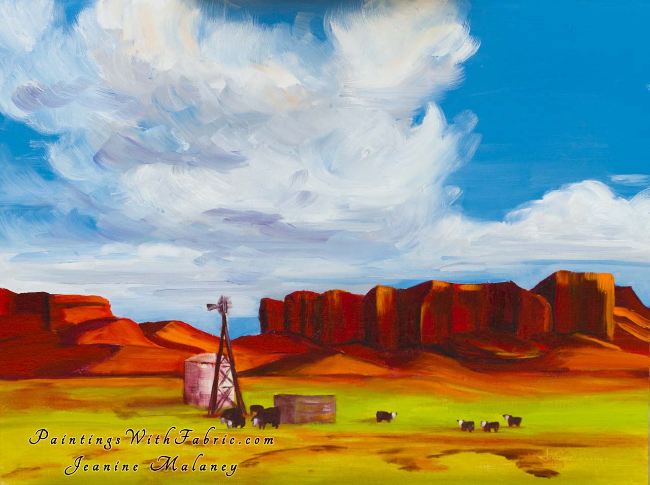Reservation Unframed Original Watercolor Painting Landscape
