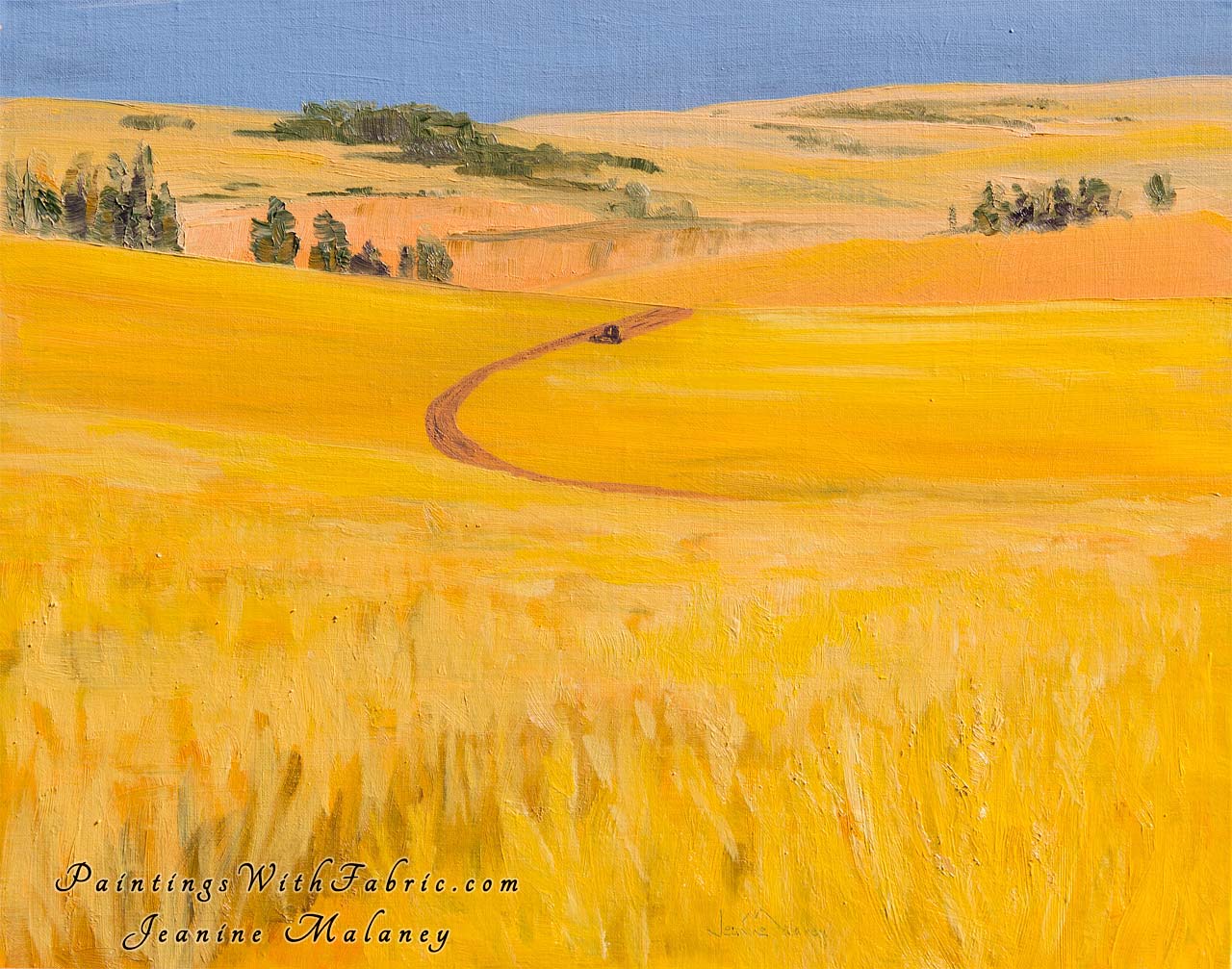The Wheat Harvest Oil Painting Original