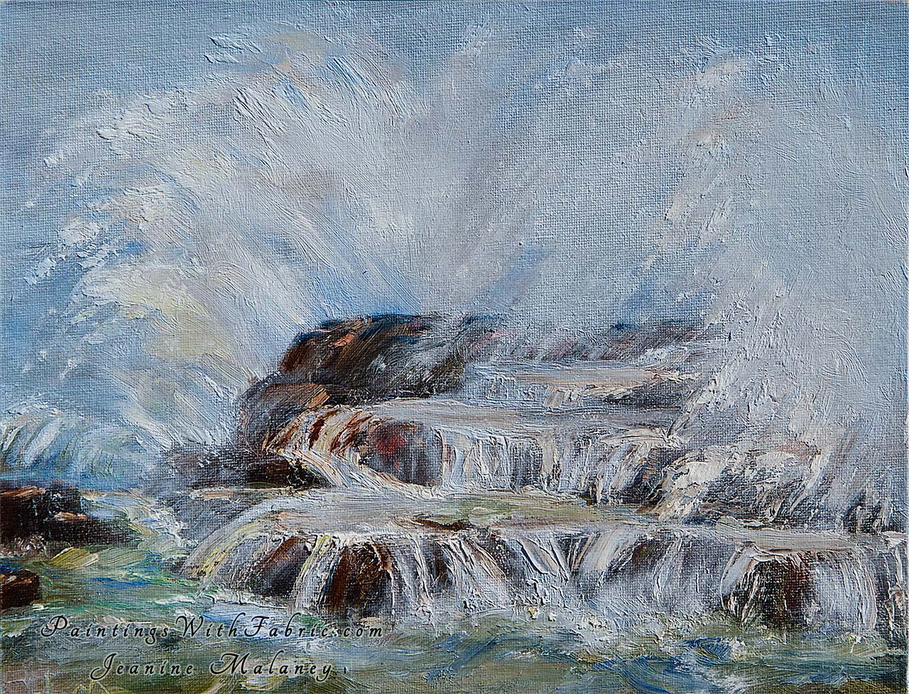Lumihai Unframed Original Watercolor Painting Waterscape