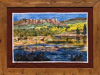 Fabric Art Painting
