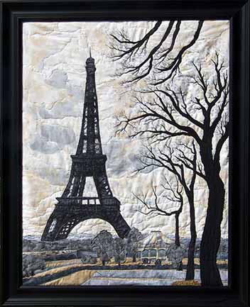 Fabric Art Painting Paris