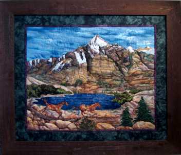 Fabric Art Painting Spirit of the West II
