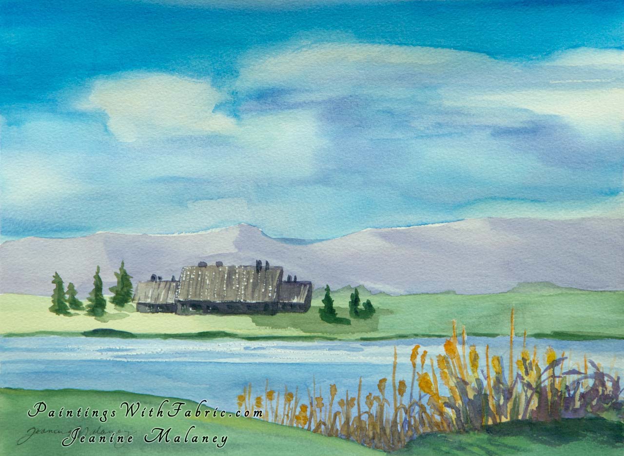 The Getaway  Unframed Original Watercolor Painting 