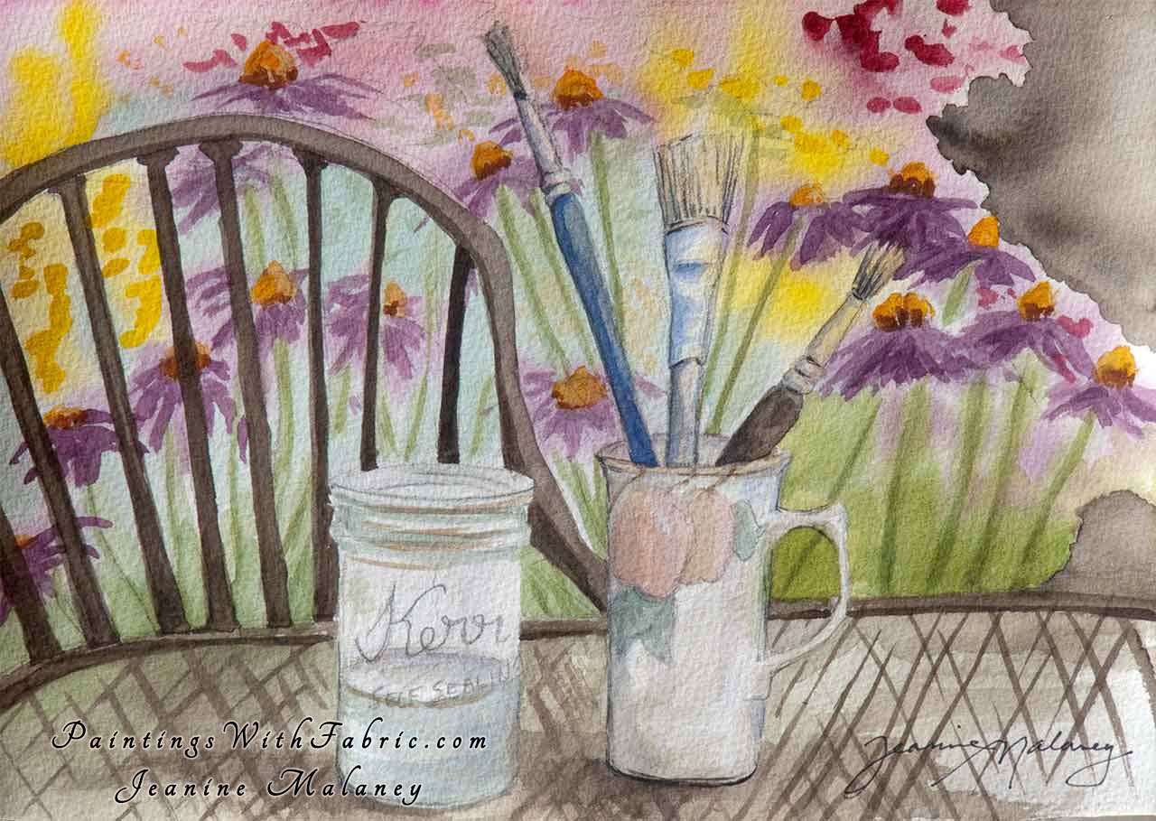 Painting with Jean  Unframed Original Watercolor Painting A steam power train Colorado