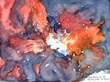 unframed watercolor painting