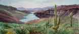 Gallery of Original Landscape Watercolor Desert Paradox, Bartlet Lake