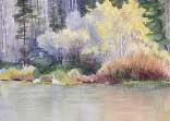 Gallery of Original Landscape Watercolor Tetons Marsh
